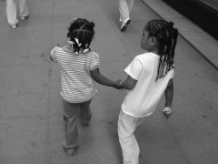 Photo Credit: "Little girls walking in the street" Koalie, 2004